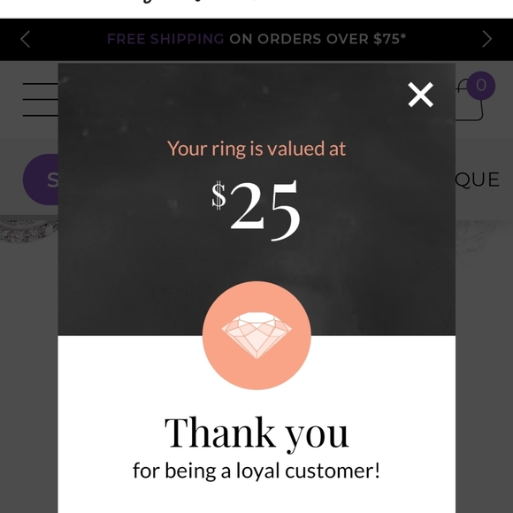 5 stone ring - Picture 4 of 4